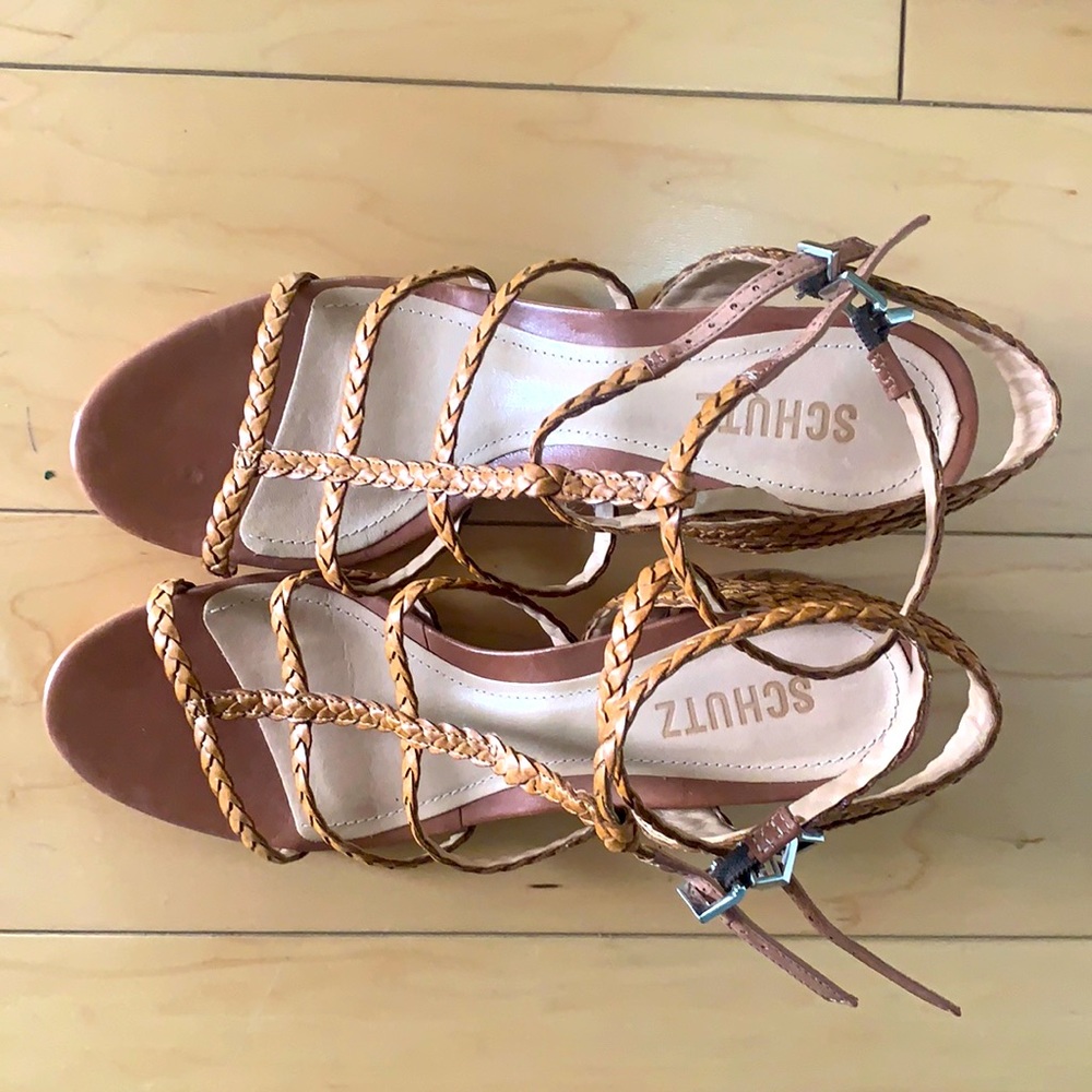 Schutz Braided Low Heels
